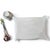 Charming vintage asparagus serving dish featuring a beautifully sculpted rectangular form with hand-painted asparagus...