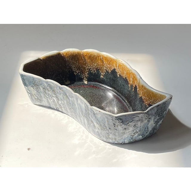 Japanese Ikebana Vase in Glazed Stoneware from Yamasan, 1970s For Sale - Image 9 of 9