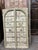 Mid-Century Modern Antique Indian Jharokha Terrace Window | Distressed Green Hand-Carved Wall Decor 62x37 For Sale - Image 3 of 6