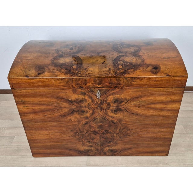 Metal Emilian Art Deco Travel Trunk, 1934 For Sale - Image 7 of 18