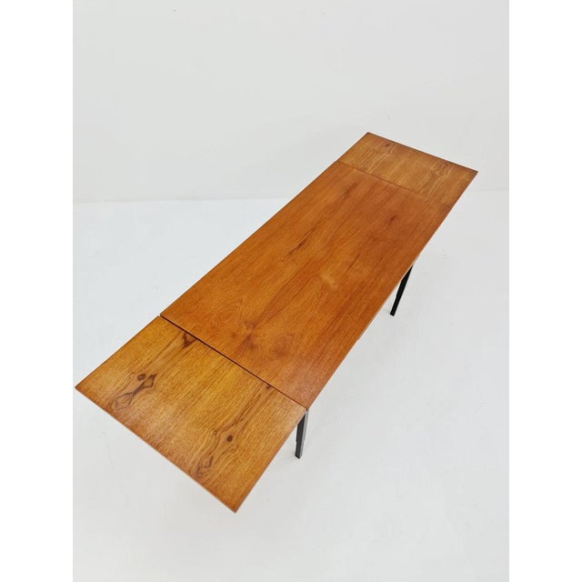 Vintage German Teak Extendable Dining Table, 1950s For Sale - Image 9 of 11
