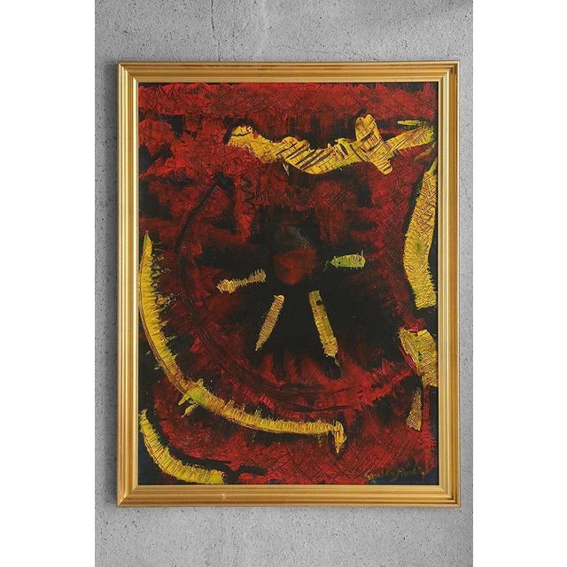 Roald Ditmer, Abstract Composition, 1999, Oil on Canvas, Framed For Sale - Image 7 of 7