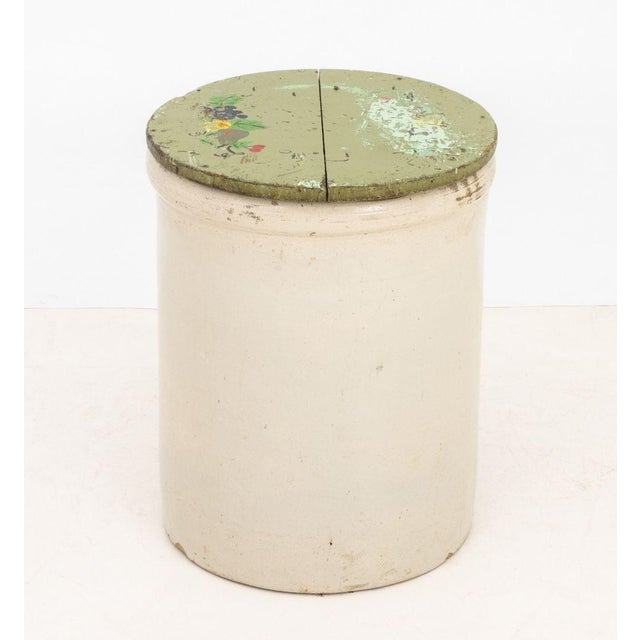 Wood Robinson Ransbottom Antique Stoneware Covered Crock For Sale - Image 7 of 9
