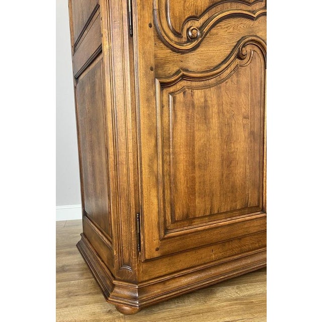 Vintage French Oak 2-Door Wardrobe For Sale - Image 9 of 14