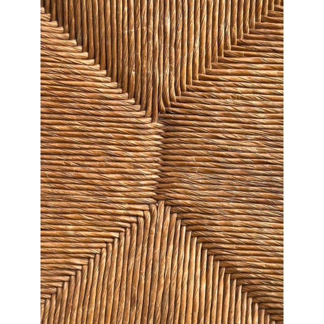 Antique Ladderback Chair With Hand-Woven Rush Seat For Sale - Image 17 of 18