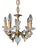Vintage French Chandelier in Brass and Glass, 1960s For Sale