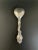 A vintage Danish silver serving spoon by Johannes Siggaard. This exquisite piece showcases stunning Rococo styling with...