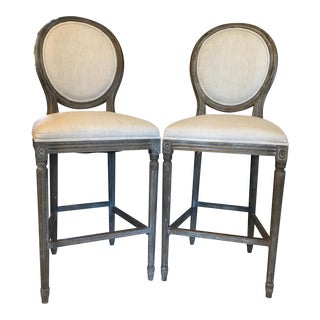 Restoration Hardware Bar Stools - A Pair For Sale