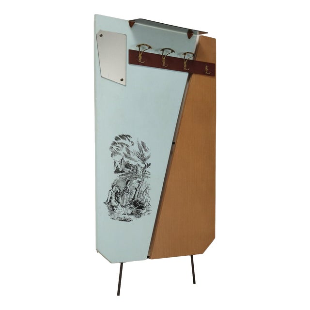 Vintage Wooden Coat Rack, 1960s For Sale