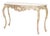 Italian Rococo Style Silvered Wood Console Table For Sale