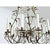 Late 19th Century French Brass Chandelier with Clear & Green Crystals For Sale - Image 9 of 17