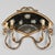 Mid 20th Century Italian Gilt Tôle Mirrored Sconce For Sale - Image 5 of 9