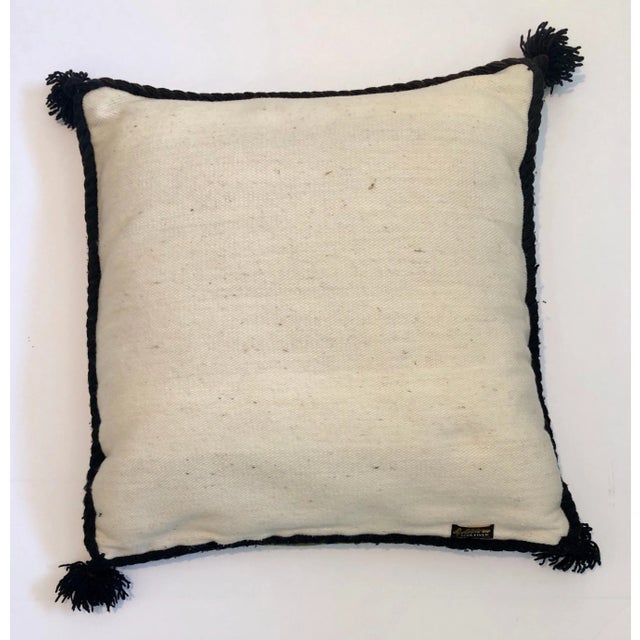 Folk Art Olga Fisch, Vintage Handwoven Tapestry Wool Folk Art Rug Weaving Pillow or Wall Hanging, Circa 1950s For Sale - Image 3 of 5