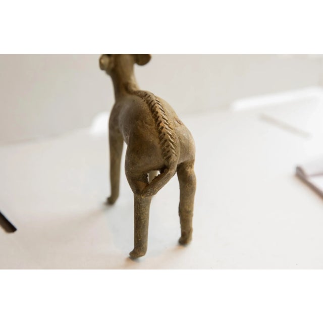 Old New House Vintage African Antelope Sculpture For Sale - Image 4 of 8