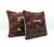Mid-Century Modern Turkish Oushak Rug Pillow Cover 20'' X 20'' - Set of Two For Sale - Image 3 of 4