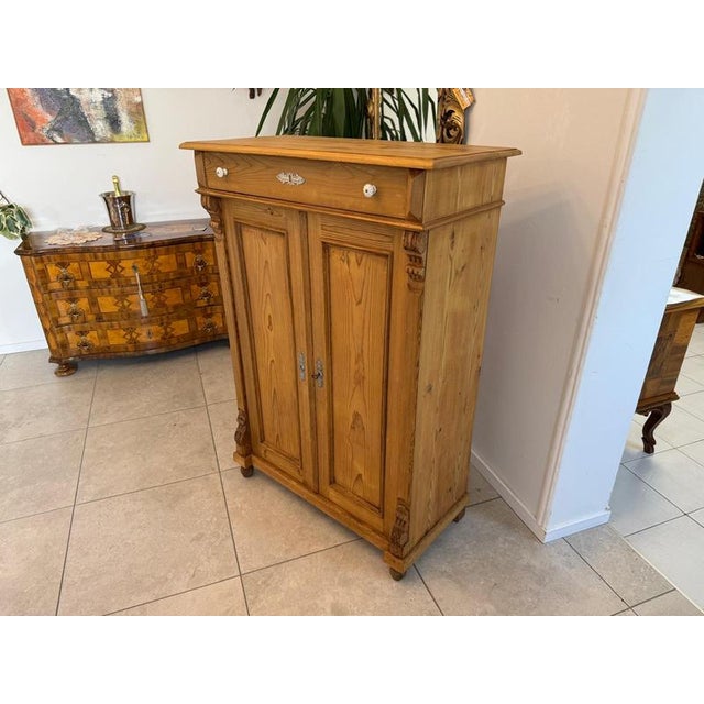 Biedermeier-Style Farmhouse Cabinet in Wood, 1850 For Sale - Image 12 of 14