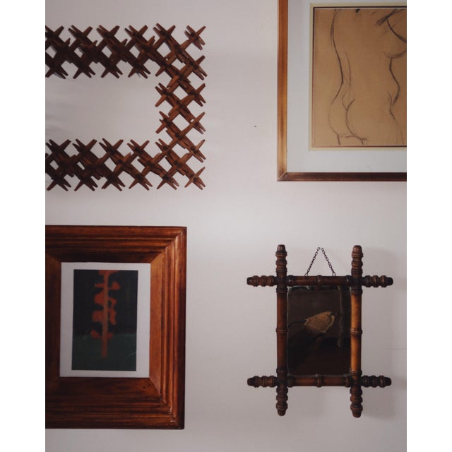 Late 19th Century 19th Century Tramp Art Crown of Thorns Frame 22" For Sale - Image 5 of 8