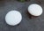 Mid-Century Modern Modern Poufs in Light Wood and White Dedar Boucle Fabric from Artigianato Italiano, Set of 2 For Sale - Image 3 of 6