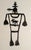 Unique laser cut metal figurine depicting a Petroglyph Rock Art Silhouette of the Horned Shaman with Antelope / Deer or...