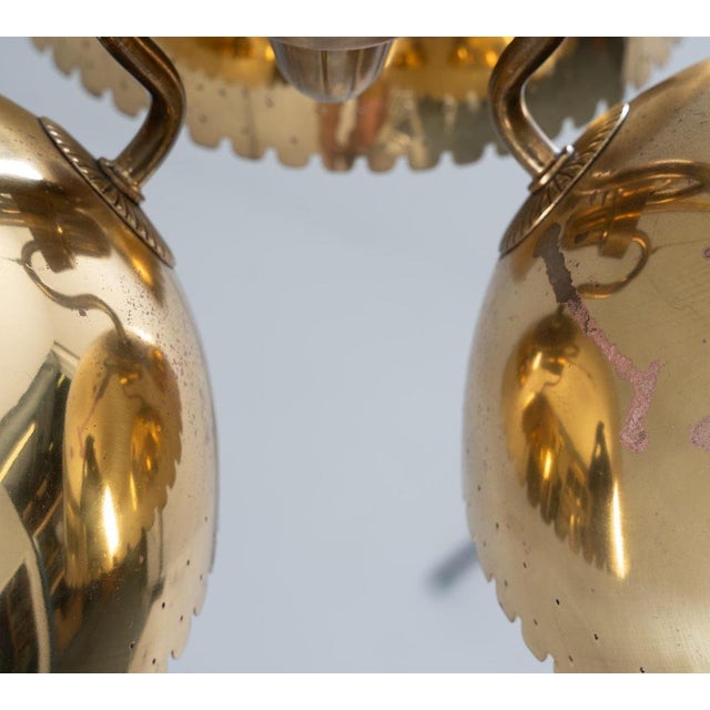 Swedish Modern Pendant by Harald Notini for Böhlmarks, 1940s For Sale - Image 9 of 15