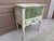 Cream Vintage French Provincial Cream & Sage Green Painted Nightstand With Botanical Decoration For Sale - Image 8 of 14