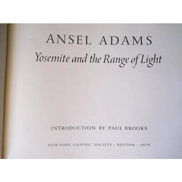Contemporary 1970s Illustrated Quarto, Ansel Adams Yosemite and the Range of Light, Signed, 1st Edition - 1 Book For Sale - Image 3 of 4