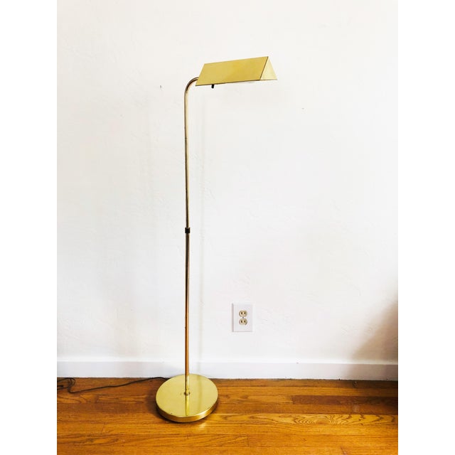 Vintage Brass Pharmacy Floor Lamp By Alsy Manufacturing Chairish