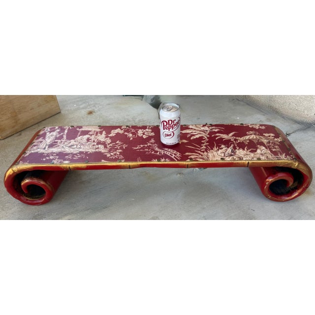 19th Century Carved Hardwood Bamboo Motif Chinoiserie Scrolled Stand For Sale - Image 10 of 10