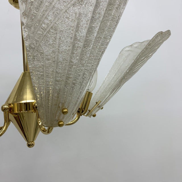 Hollywood Regency Italian Murano Glass Chandelier, 1970s For Sale - Image 16 of 18