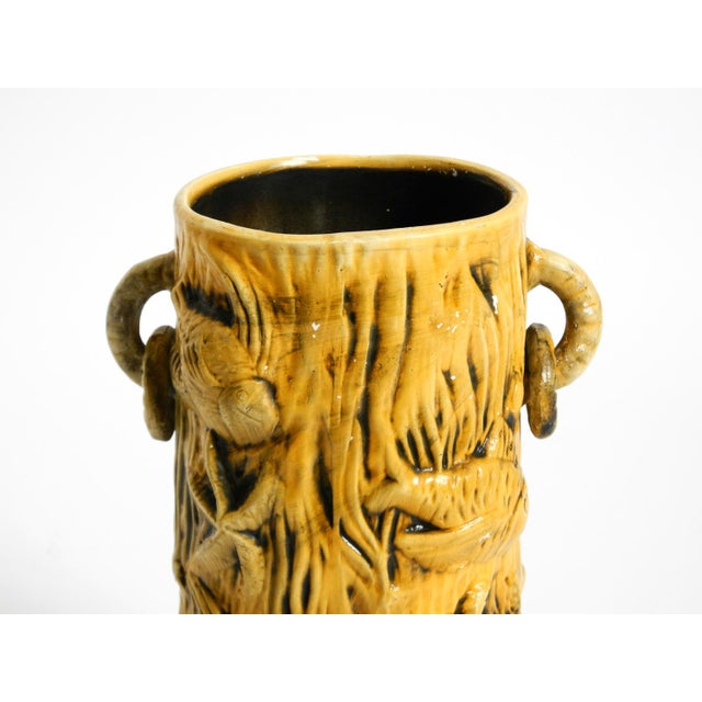 Large Mid-Century Modern Glazed Ceramic Floor Vase with Maritime Fish and Starfish Motifs, 1960s For Sale - Image 14 of 18