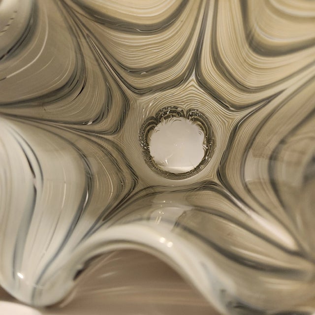 Mid-Century Modern Vintage Venini Biaconi Murano Style Vase For Sale - Image 3 of 6