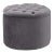 Queen Grey Velvet Storage Ottoman For Sale