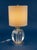 Hollywood Regency Late 20th Century Solid Crystal Apple Lamp For Sale - Image 3 of 4