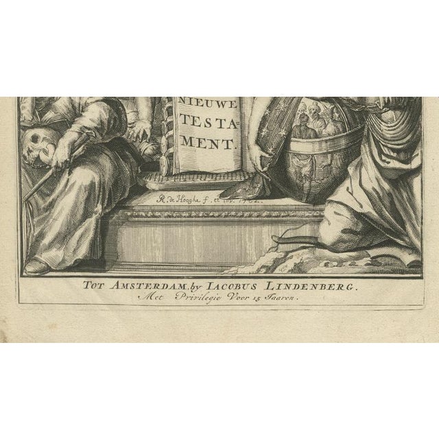 New Testament Title Page, 1703, Paper For Sale - Image 6 of 7
