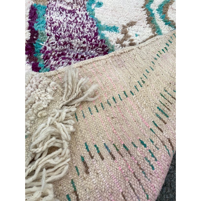 Moroccan Boujaad Handmade Rug For Sale - Image 9 of 10