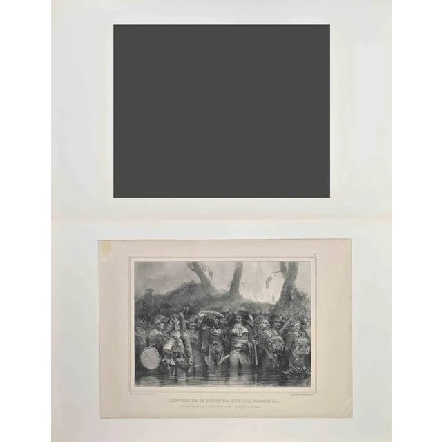 L'Ennemi Ne Se Doute Pas Que is a Lithograph realized by Auguste Raffet in the 1830s. Signed on the plate. Good condition...