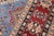 Rustic Kazak Light Blue/Red Wool Rug - 8'1''x9'7'' For Sale - Image 4 of 10