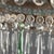 Empire Italian Chandelier in Glass and Gilt Iron For Sale - Image 6 of 9