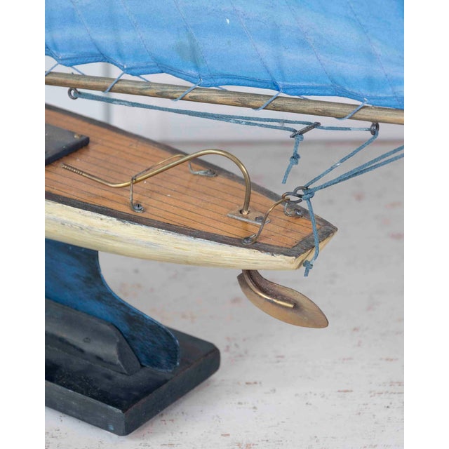 Wood Old Star Wood & Tin Pond Yacht Southport, England, circa 1950. For Sale - Image 7 of 9