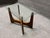 1970s Mid Century Modern Walnut/Glass End Table in Manner of Adrian Pearsall For Sale - Image 5 of 5