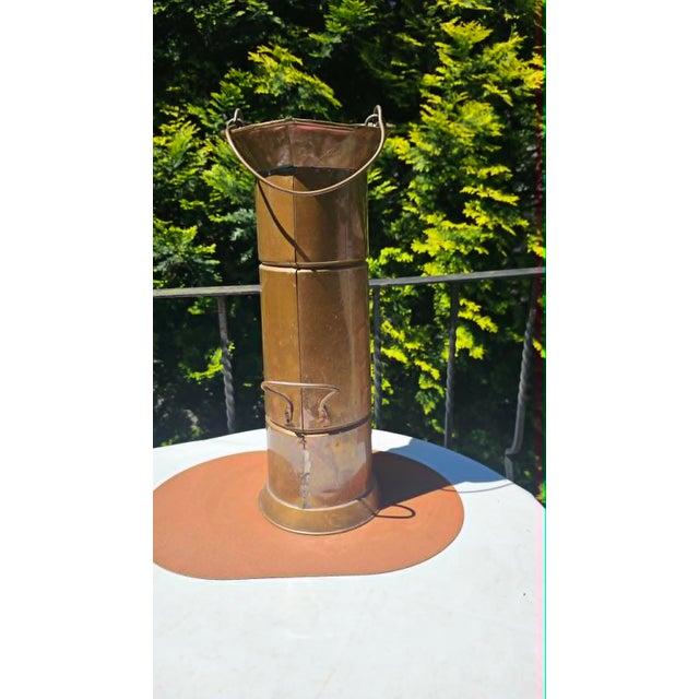 Art Deco Copper Umbrella Stand, 1920s For Sale - Image 3 of 6