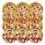 1990s Rare Complete Set of Fitz and Floyd "Cherubini" Gold Gilt & Sanguine Plates - Set of 12 For Sale