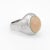 Contemporary Mid 20th Century Vintage Men''s Natural Opal Diamond Ring 14 Karat White Gold size 9 For Sale - Image 3 of 7