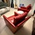 C R Laine Red Leather Chairs For Sale - Image 10 of 12