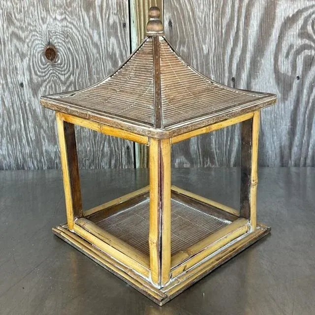 Elevate your décor with this Vintage Boho Greek Key Display Box. Crafted in an American style, this piece features...