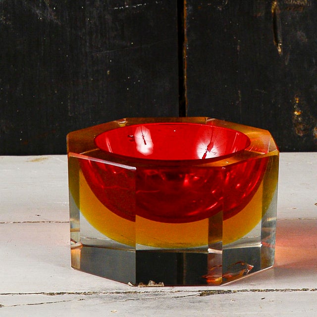 Glass Ashtray in the style of Flavio Poli For Sale - Image 10 of 11