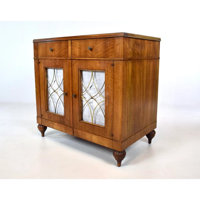 Chestnut Mid Century French Regency Walnut Nightstands by John Widdicomb, 1960s For Sale - Image 8 of 17
