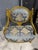 Cerulean French Louis XV Blue Accent Chair With Gold Leaf For Sale - Image 8 of 12
