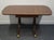 Wood Craddock Furniture Solid Mahogany Traditional Duncan Phyfe Style 70" Drop Leaf Pedestal Dining Table W. Self Storing Leaf For Sale - Image 7 of 12