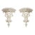 A Pair of Large White-Gessoed Louis XV Style Wall Brackets For Sale